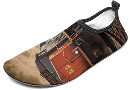 Güterzug Wasserschuhe für Damen und Herren, Barfuß, schnelltrocknend, Aqua-Socken für Strand, Surfen, Schwimmen, Wassersport, Stil:, 38/39 EU