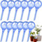 JEDWKFA 12 Pezzi Sfere per Irrigazione, Globi per Irrigazione, Innaffiare Piante in Vacanza, Irrigazione a Goccia per Vasi, per Piante da Interno ed Esterno, 5 * 13cm, Blu