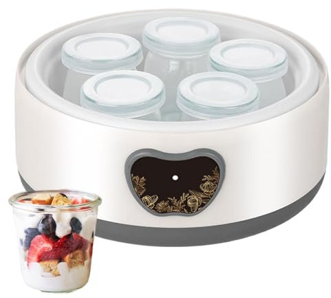 Machine de fabricant de yogourt, fabricant de yaourts avec contrôle de la température, Fabricant de yogourt automatique portable, Appareils à domicile multifonction, accessoires ménagers pour la cuisi
