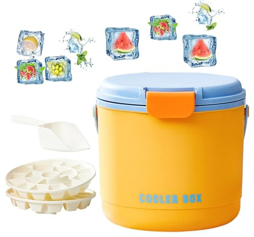 Secchiello per il ghiaccio per vino, isolamento, con coperchio, secchiello per birra, accessorio per picnic, barbecue all'aperto
