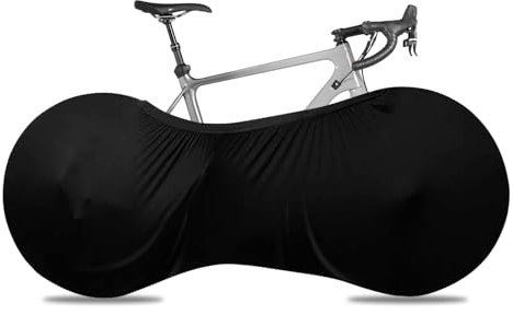 Funda Negra para Bicicleta, Lavable Resistente a la Intemperie, Cubierta para Bicicleta para Interiores, Resistente al Polvo, Funda para Bicicletas de Montaña y Bicicletas de Carretera