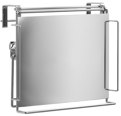 Generico Organizador Plegable De Puerta De Armario - Organizador De Puerta De Armario De Acero Inoxidable, Gancho De Estante Colgante Y Toallero Para Cocina | Espacio De Almacenamiento Pe