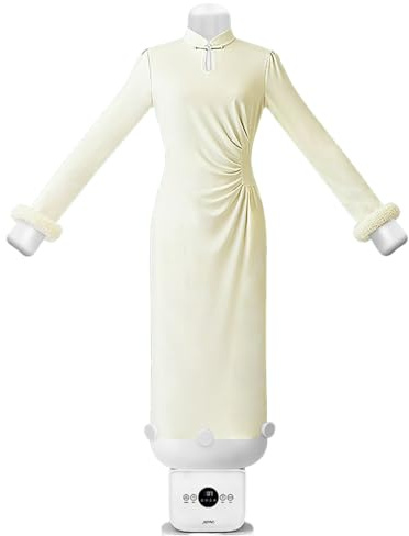 ShaiVrissian Automatic Shirt Ironer and Dryer,Multi-Size Ironing Mannequin,Heating Reaches 60-70°c,Easy Dry,Wrinkle Free,for Shirts,Blouses,T-Shirts,and Trousers A