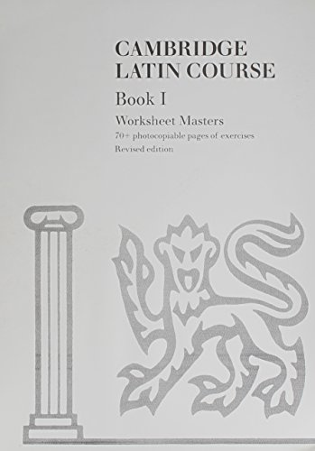 Cambridge Latin Course Book I Worksheet Masters