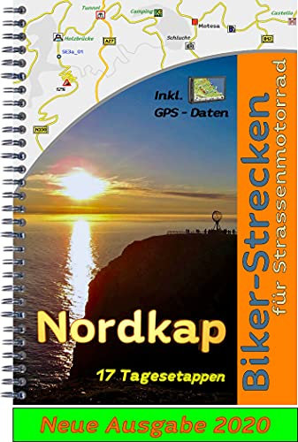 Motorrad -Tour -Reise zum Nordkap ( Norwegen ) mit GPS Daten