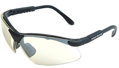 Radians Revelation Schützende Schießbrille (Eislinse/schwarzer Rahmen), Einheitsgröße (RV0190CS)