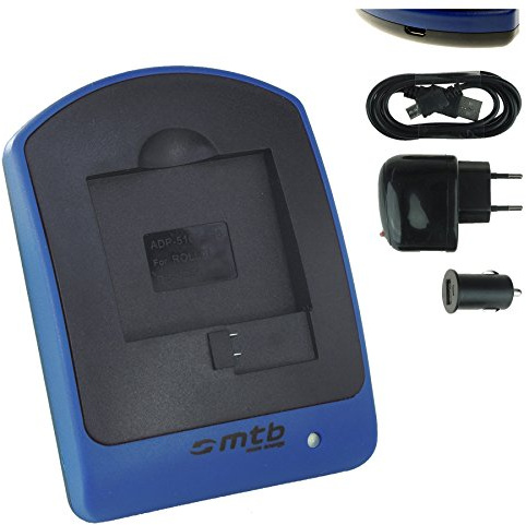 Cargador (USB/Coche/Corriente) para AEE Magicam S51, S60, S70... / Veho MUVI K2 / Nilox F-60 EVO (4K) / KitVision Edge HD30W