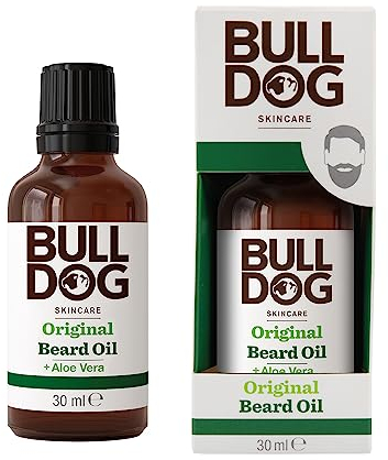 Bulldog Skincare Original Beard Oil, Men's Grooming, Beard Moisturiser for Softer, Supple Beards, 30g