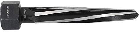 Accusize Industrial Tools H.S.S. Aligning Reamer - 15/16'' Diameter, 5'' Flute Length, 7'' OAL, Hex Shank, Spiral Flute, 0523-6045