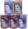 Set Of 5 Pound Note Design Money Tin - Piggy Bank Box Savings Coins Cash Change | Sterling Money Pot Tinplate Saving Money Box | £5 £10 £50 £20 Size 15cm x 10cm