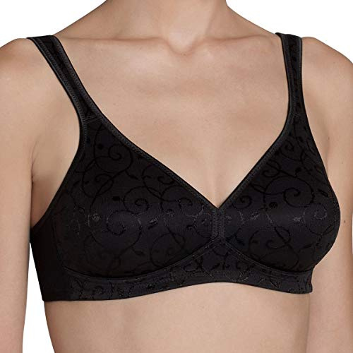 Triumph Donna Elegant Cotton N, Bra, BLACK, 4C