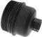 Create idea Tapa de filtro de aceite 3M5Q-6737-AA/1103.L7/1303477 Compatible con Berlingo C2 C3 C4 C5 C8 MK4 MK7 1007 206 207 307 308 407 Cubierta de filtro de aceite de motor de coche ABS Negro