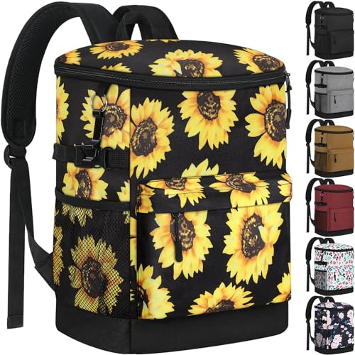 Tenot Kühlrucksack, isoliert, wasserdicht, 37 Dosen, Eistruhe Rucksack, Kühltasche für Männer und Frauen, auslaufsicher, weiche Seite, Camping, Strand, Wandern, Angeln, Mittagessen, Picknick,