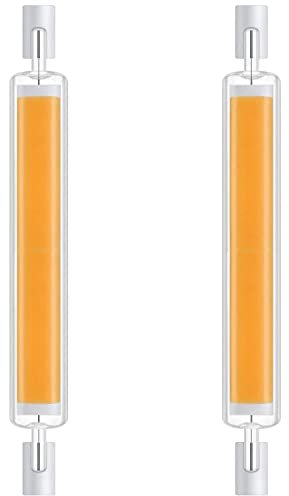 Lampadine LED R7S 118mm Dimmabili 30W - Sostituisce Alogena 300W J118, 3000LM, Luce Caldo 2700K, Doppia Estremità COB Proiettore, 2 Pezzi
