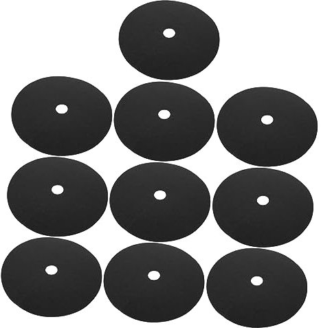 SUPVOX Lot de 10 Anneaux De Protection Racines Plantes en Tissu Non Tissé Noir 32 Cm Extérieur × 4 Cm Intérieur, Couvre-Racines Jardin Anti-Mauvaises Herbes Perméable Et Solide pour Extérieur