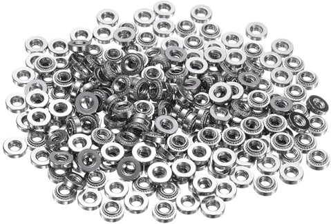 sourcing map 200 tuercas autoadherentes, #6-32 x 0.12 pulgadas, acero inoxidable 304 remachado a presión, tornillo de montaje para la industria de la construcción