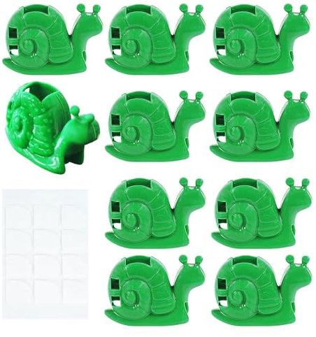 Gwtdtoad Plant Clips for Support, Plant Support Clips, Snail Shaped Plant Stem Clips - Propagation Buddy Vines Holder for Tomatoes, Cucumbers, Roses, Shrubs