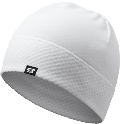 LONGLONG Winter Skull Cap Beanie Hat Fleece Windproof Helmet Liner White