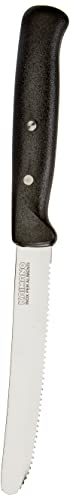 Kaimano ACC0552 Coltelli da Tavola, Acciaio Inossidabile, Nero, 6 unità