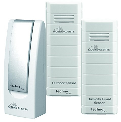 Technoline MA 10012 Zusatzsensoren -Set für das Mobile Alerts System, 4 x 2 x 12,5 cm, weiß, 4x2x12.5 cm