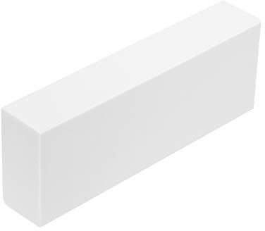 Amazon Basics Weißer Radiergummi, Blockform, 10 Stück