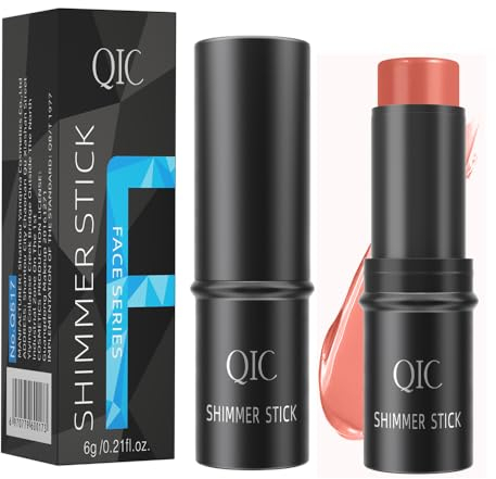 Stick per il trucco naturale versatile - Stick per fard in crema, stick per illuminante e crema idratante - Per guance, labbra, occhi e contorni - Per pelli mature, a lunga tenuta (CORALLO - 6#)