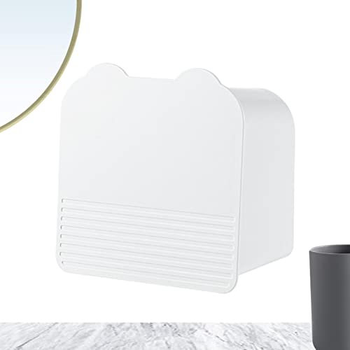 Samuliy Sanitary Napkin Storage Box - Portable Sanitary Napkin Storage Bag for Bathroom - Wall Mounted Double Grid Organiser with Dustproof Lid