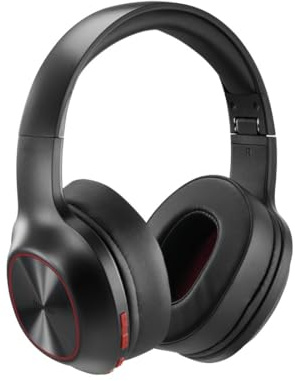 Hama Bluetooth-Kopfhörer Over Ear (kabelloser Kopfhörer mit 60 h Akku, Wireless Kopfhörer mit extra Bass, Multipoint Verbindung mit 2 Geräten, kompatibel mit Sprachassistenten, faltbar) schwarz