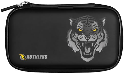 RUTHLESS Darttasche | Professionelle Darttasche zur Aufbewahrung, Schwarz , Tiger, RUTHW764