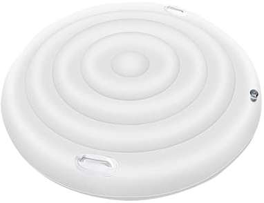 Aufblasbarer Whirl-pooldeckel - 145 cm runde Whirl-poolabdeckung | Hochwertige energiesparende Whirl-poolabdeckungen | Aufblasbarer Spa-Deckel mit Griffen | Schützen Sie Ihren Whirl-Pool