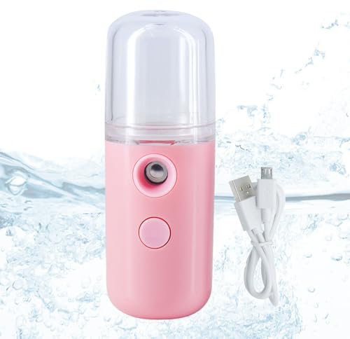 Travel Steamer for Clothes Travel Clothes Steamer Mini Travel Steamer, Handheld Mini Steamer Portable Travel Steamer Compact and Portable for Home and Travel Clothes(Pink)