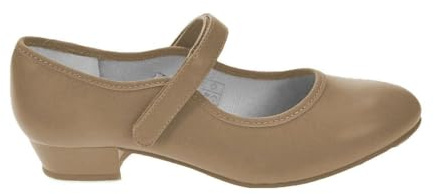 Starlite Backflip Tan PU Tap Shoes, Low Heel 5 L