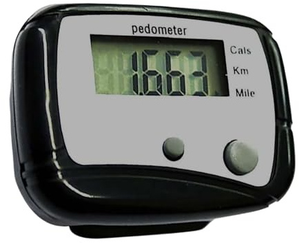 Walking Pedometer – Small Distance, Multifunctional Step Counter | Accurate Miles/km Measurement Tool, Compact Fitness Monitoring Device for Sports Training Kit, Daily Walk, Travel