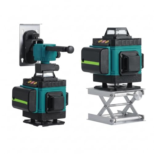 Livellatore Laser 4D 16 Linee 360° Verde con Treppiede – Autolivellante Professionale con Batterie, Supporto Magnetico e Telecomando, Laser Multilinea per Edilizia e Ristrutturazioni