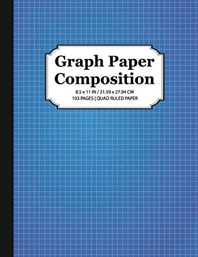 Graph Paper Composition Notebook: Quad Ruled 5x5, Grid Paper for Math & Science Students: 1