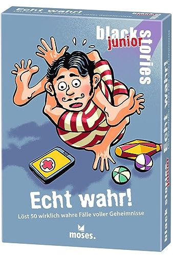 Moses. Black Stories Junior - True Stories | 50 wirklich wahre Geschichten voller Geheimnisse | Das Rätsel Kartenspiel für Kinder ab 8 Jahren
