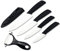 EwigYou Lot de 4 couteaux en céramique et 1 éplucheur Couteau multifonction Couteau de cuisine avec étui de protection