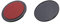 P Prettyia 2x Circular Adhesive Dash/Console Disc with Adhesive Suction Cup Base For Car Dashboards Garmin TomTom GPS Smartphone Dashboard Disc 72mm
