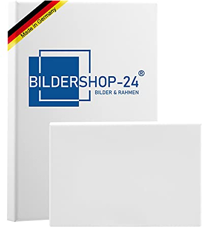 Bildershop-24 Bespannter Keilrahmen Galerie Leinwand (unbedruckt), 100x130cm, 260g/m² (100% PES), 39 mm (Premium)