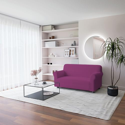 MB HOME BASIC Copridivano “più Bello”, Fucsia, 2 Posti