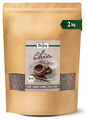 Biojoy Semillas de Chía BÍO (2 kg), crudas y enteras