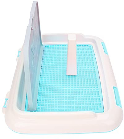 Akozon Toilette per Cani e Cuccioli da Interno cane Vasino Recinzione Minzione Programmata Vassoio Lettiera (Blue)