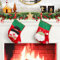 Decoration Noel Chaussettes de Noel a Suspendre Lot de 2, Chaussette de Noel Personnalisé Bas de Noël à Suspendre, Mini Chaussette Noel a Suspendre pour Cheminee Sapin de Noel Deco Noel