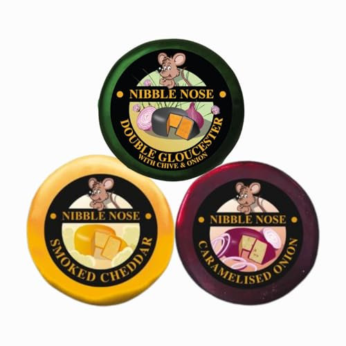 Cheese Selection Gift Set Includes 3x 100g Assorted Wax Truckle Cheeses - Ideal for Cheeseboard, Cheese Gifts for Men, and Women, Food Hamper, Cheeses Hamper, Fathers Day Hampers (3x)