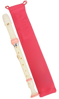 Blockflöjt Musikinstrument ABS Tysk Sopranblockflöjt 6 Eller 8 Hål | Stämning av hög tonhöjd: Klart och ljust ljud för övning.(8-hole pink)