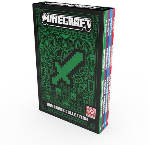 All New Official Minecraft Combat Handbook 4 Books Collection Set By Mojang AB (Combat Handbook, Creative Handbook, Survival Handbook & Redstone Handbook)