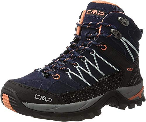 CMP Damen Rigel Mid Trekking Wanderhalbschuhe, Blau B Blue Giada Peach 92ad, 41 EU