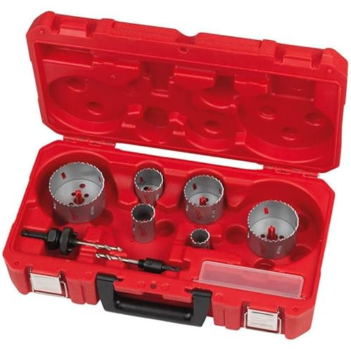 Milwaukee Contractor Bi-Metal Hole Saw Set 10 Pieces