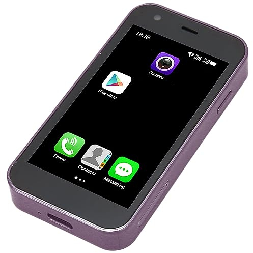 SOYES XS15 3G Smartphone, 3 Zoll 2 GB 16 GB Android-Handy, 1000 MAh Slim-Body-HD-Kamera-Smartphone für Kinder, Senioren, Backup (Lila)