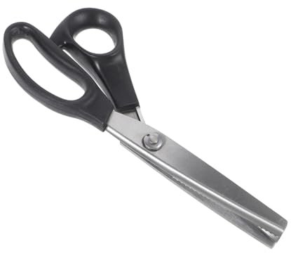 Gebogene Stickschere aus Metall, Schwarz, Tragbar und Leicht
